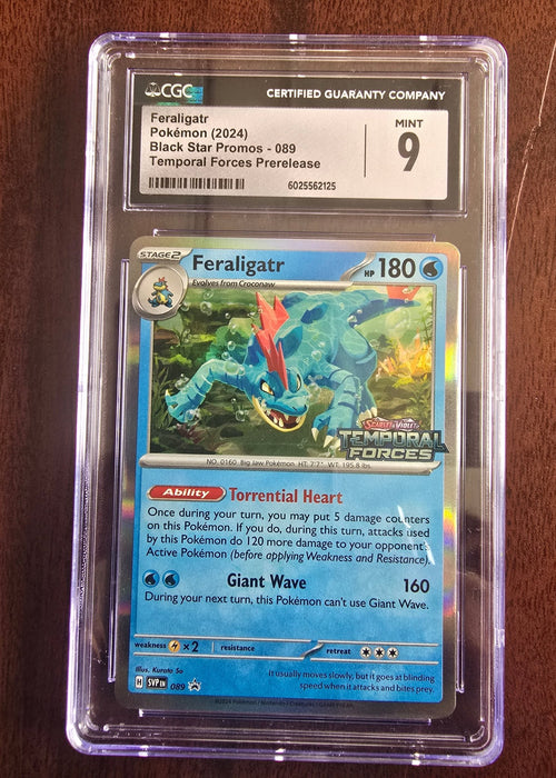 2024 Pokémon SVP EN - SV PRERELEASE Black Star Promo 89 Feraligatr CGC 9 - SEIM COLLECTS