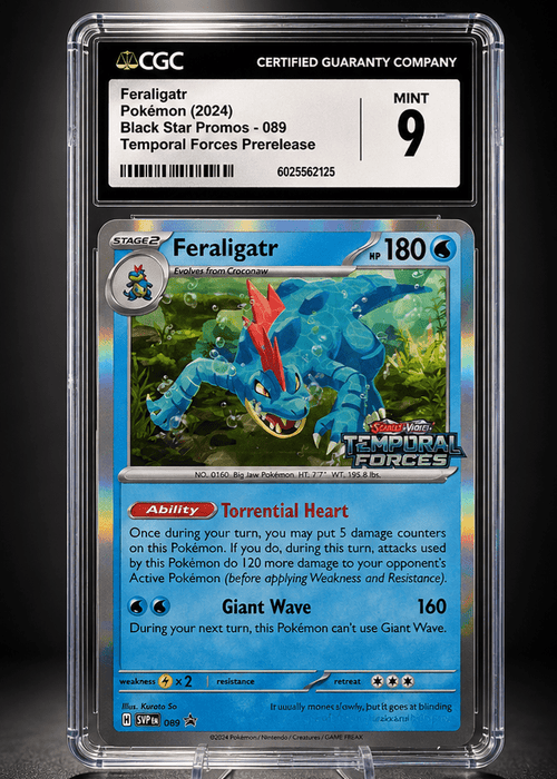 2024 Pokémon SVP EN - SV PRERELEASE Black Star Promo 89 Feraligatr CGC 9 - SEIM COLLECTS