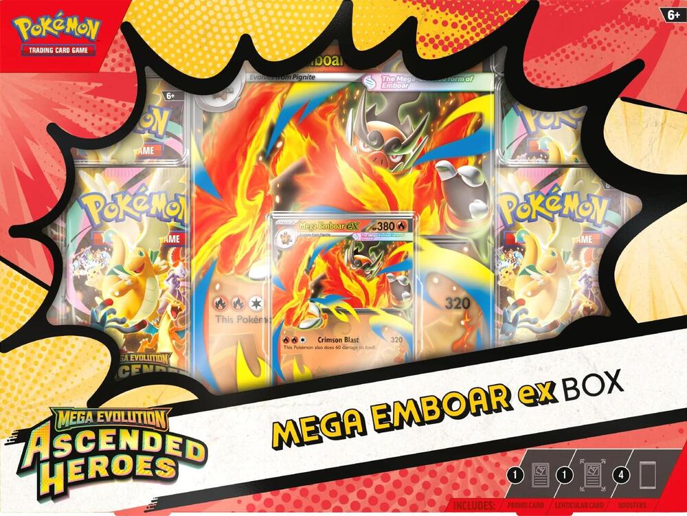 Ascended Heroes Mega Emboar ex Box - SEIM COLLECTS