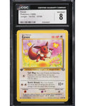 1999 Eevee #51/64 1st Edition — Jungle — CGC 8 NM-Mint