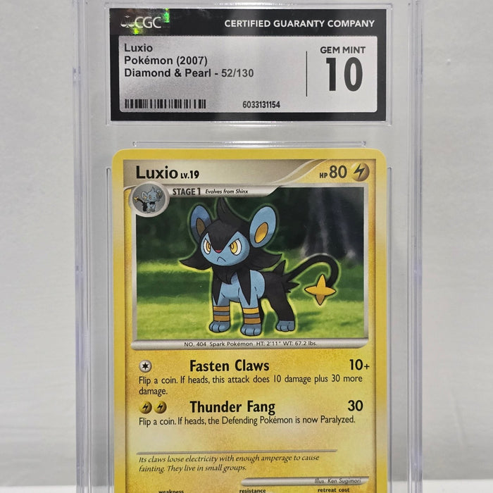 Luxio 52/130 — Diamond &amp; Pearl (2007) — CGC 10 Gem Mint - SEIM COLLECTS