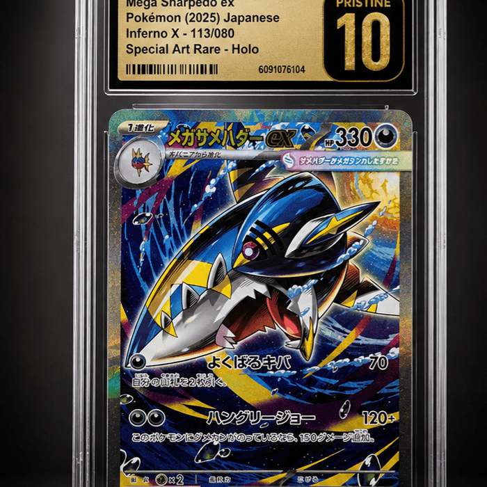 Mega Sharpedo EX 113/080 Special Art Rare Holo Pokemon CGC 10 Pristine - SEIM COLLECTS