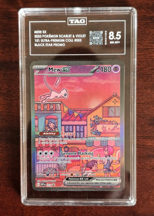 Mew ex 053 Black Star Promo — Pokémon 151 Ultra - Premium Collection (2023) — TAG 8.5 NM - MT+ - SEIM COLLECTS