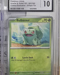 Pikachu Charmander Squirtle Bulbasaur Starter Set — Pokémon 151 Cosmos Reverse Holo — CGC 10 Gem Mint - SEIM COLLECTS