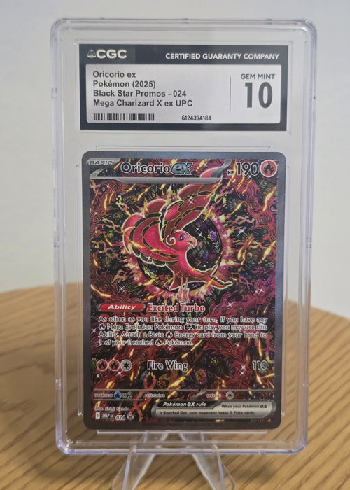 POKEMON ORICORIO EX CGC 10 BLACK STAR PROMO 024 MEGA CHARIZARD X ex UPC - SEIM COLLECTS