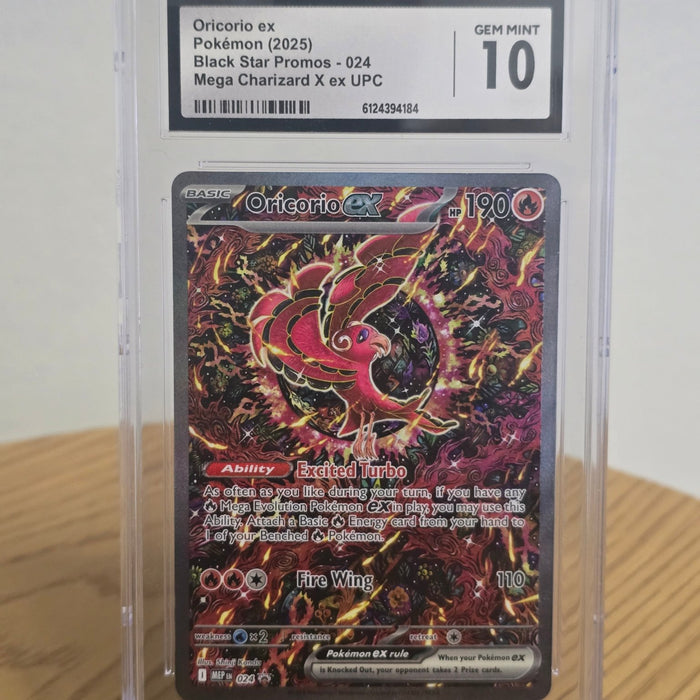 POKEMON ORICORIO EX CGC 10 BLACK STAR PROMO 024 MEGA CHARIZARD X ex UPC - SEIM COLLECTS