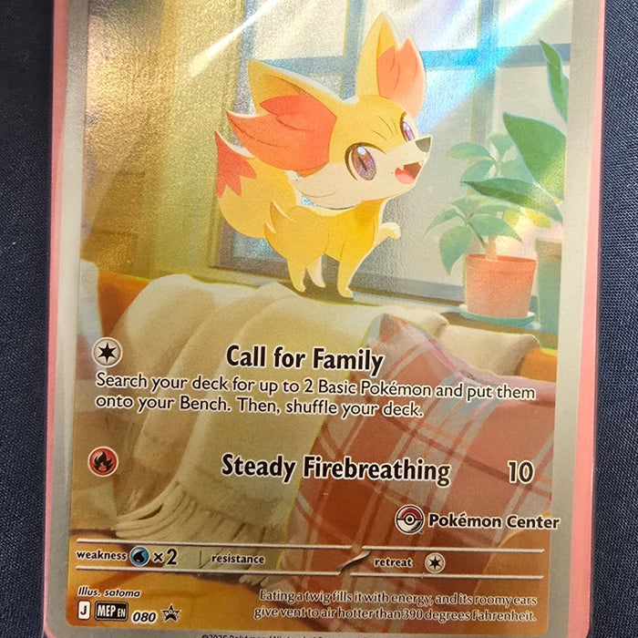 Pokémon TCG: Fennekin 080 — Chaos Rising — Mega Evolution Promo — Pokémon Center Sealed - SEIM COLLECTS