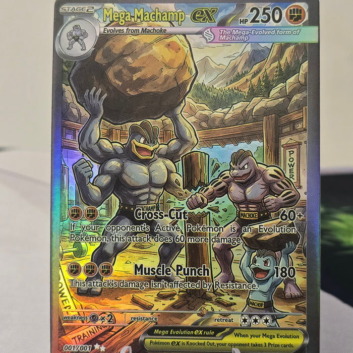 Mega Machamp fan art card — quarry (non-TCG) - SEIM COLLECTS