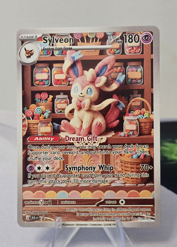 Sylveon fan art card — crochet plush (non-TCG) - SEIM COLLECTS