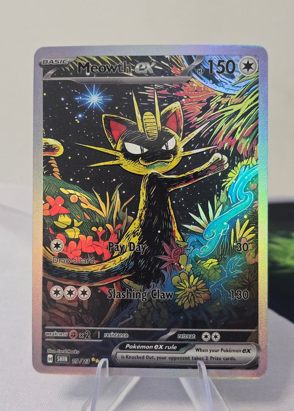 Meowth fan art card — midnight (non-TCG) - SEIM COLLECTS