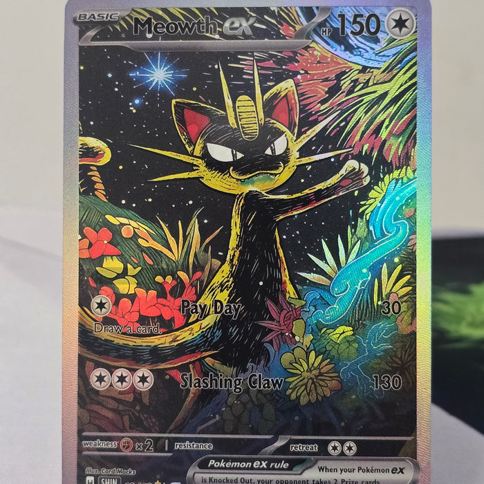 Meowth fan art card — midnight (non-TCG) - SEIM COLLECTS