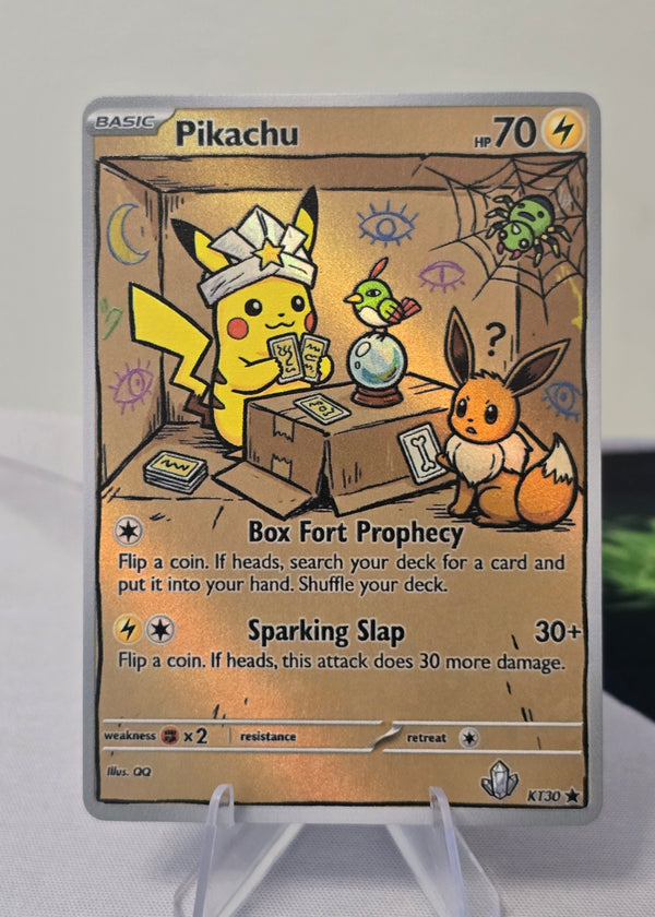 Pikachu fan art card — box fort (non-TCG) - SEIM COLLECTS