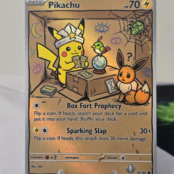 Pikachu fan art card — box fort (non-TCG) - SEIM COLLECTS