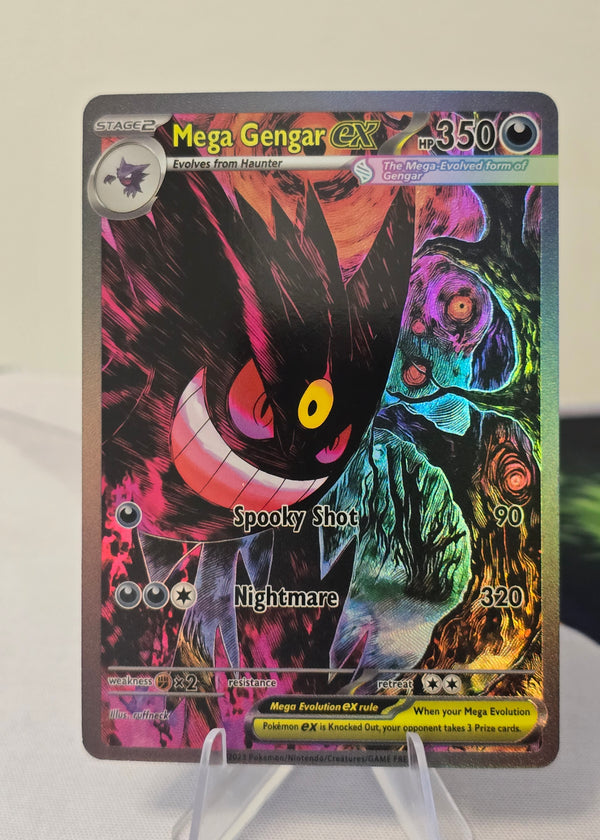 Mega Gengar ex fan art card — crimson (non-TCG) - SEIM COLLECTS