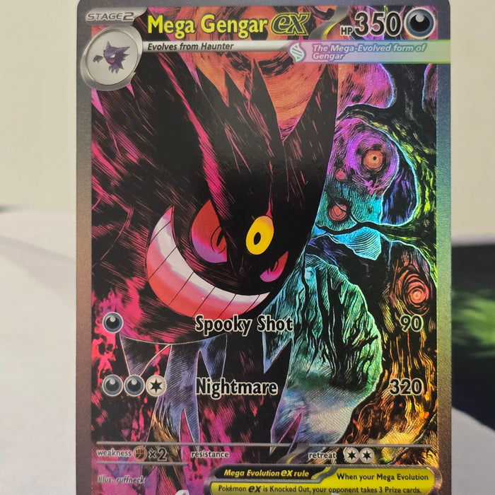 Mega Gengar ex fan art card — crimson (non-TCG) - SEIM COLLECTS