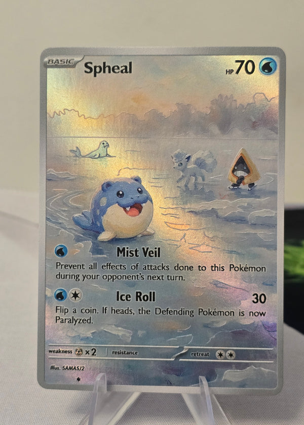 Spheal fan art card — frozen pond (non-TCG) - SEIM COLLECTS
