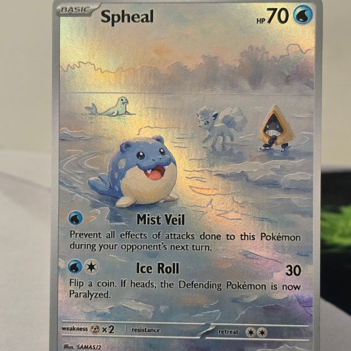 Spheal fan art card — frozen pond (non-TCG) - SEIM COLLECTS