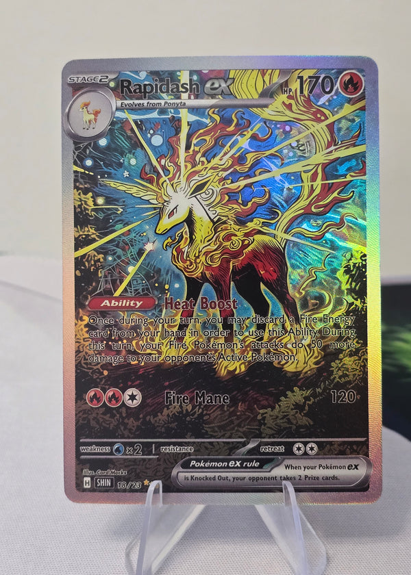 Rapidash fan art card — fire lance (non-TCG) - SEIM COLLECTS
