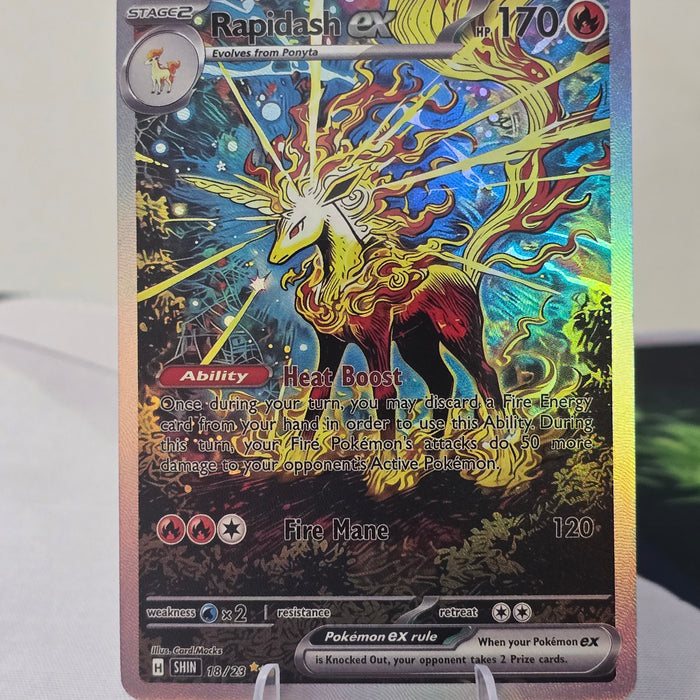 Rapidash fan art card — fire lance (non-TCG) - SEIM COLLECTS