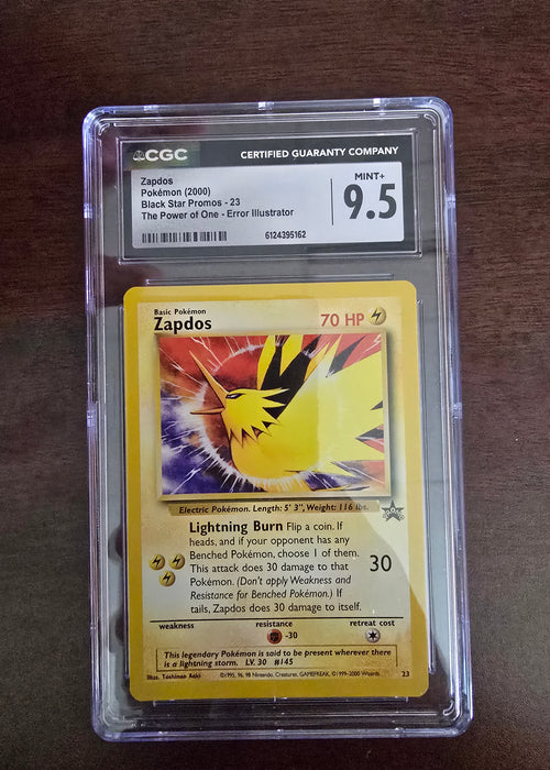 Pokémon Moltres, Zapdos, Articuno Aoki Error WOTC Promos CGC 9.5 SET