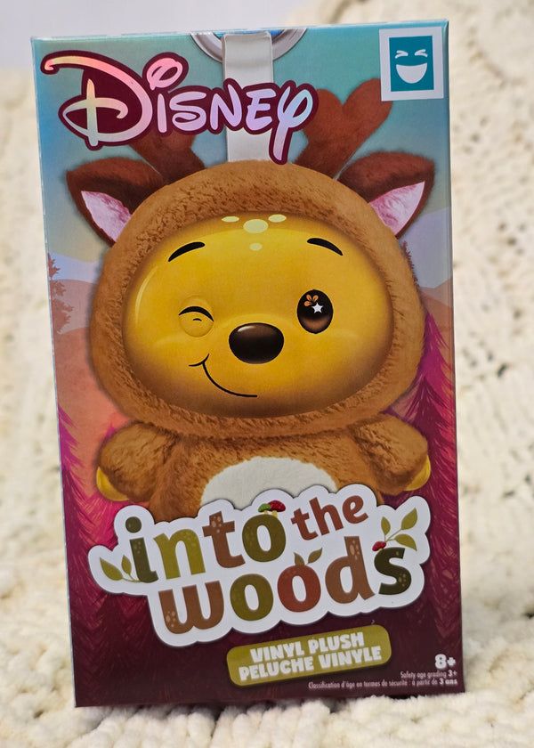 Disney Into the Woods Vinyl Plush — Winnie the Pooh, Deer Onesie (Rare Variant) — 5.5" Clip-On — Just Play Happy Haul