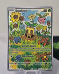 Sunkern fan art card — flower garden (non-TCG) - SEIM COLLECTS