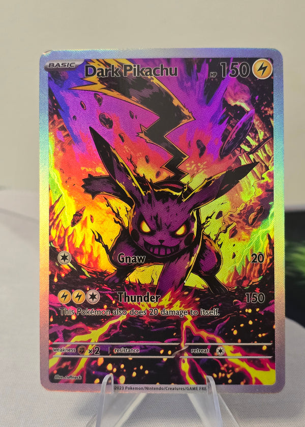 Dark Pikachu fan art card — inferno (non-TCG) - SEIM COLLECTS