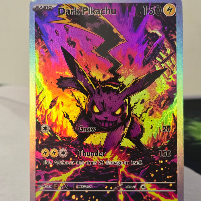 Dark Pikachu fan art card — inferno (non-TCG) - SEIM COLLECTS