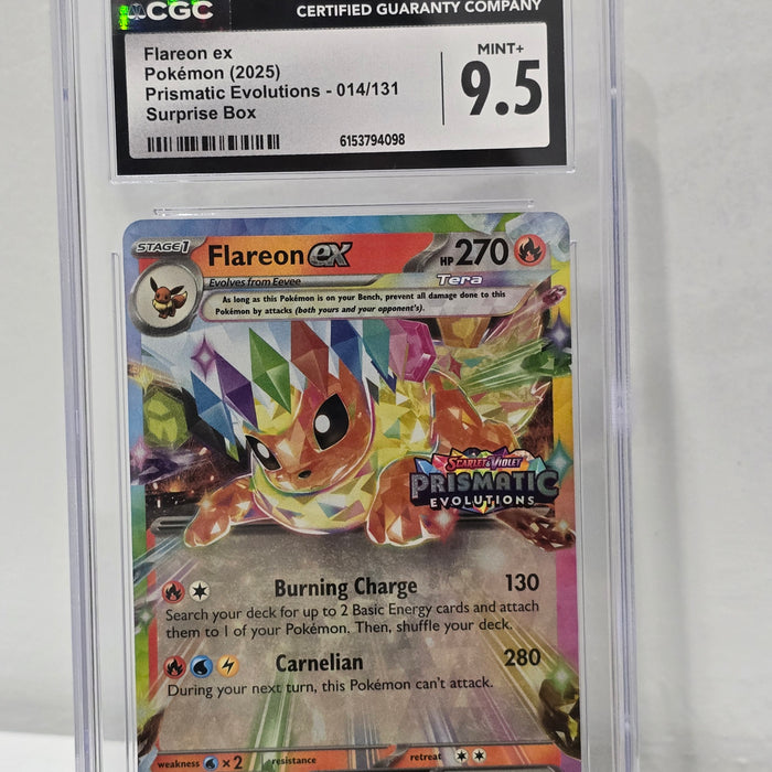 Flareon ex 014/131 Prismatic Evolutions CGC 9.5 - SEIM COLLECTS