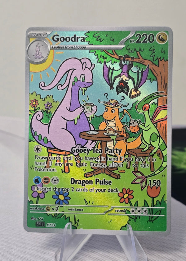 Goodra fan art card — forest tea party (non-TCG) - SEIM COLLECTS