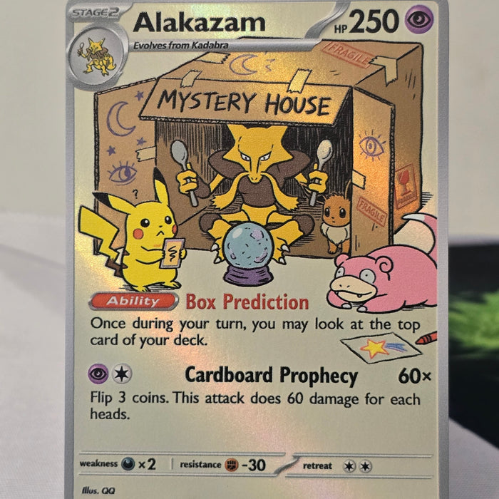 Alakazam fan art card — mystery house (non-TCG) - SEIM COLLECTS
