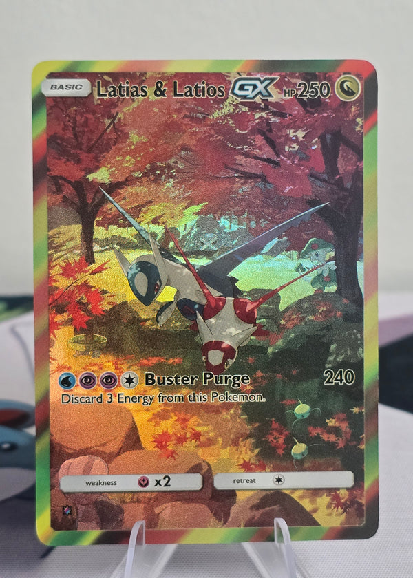 Latias & Latios Fan Art Card — Autumn Forest Series (Unofficial, Non-TCG)