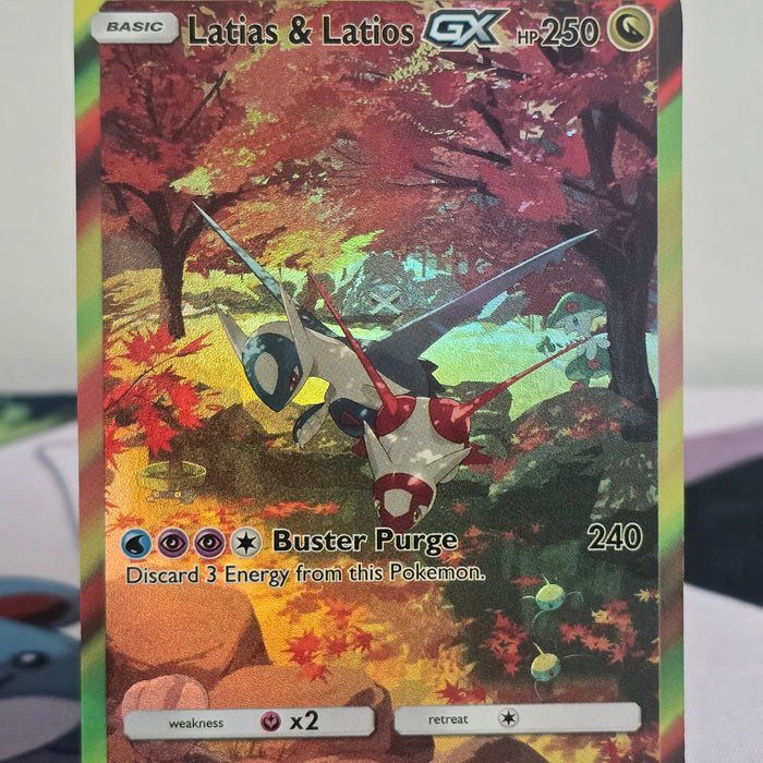 Latias & Latios Fan Art Card — Autumn Forest Series (Unofficial, Non-TCG)