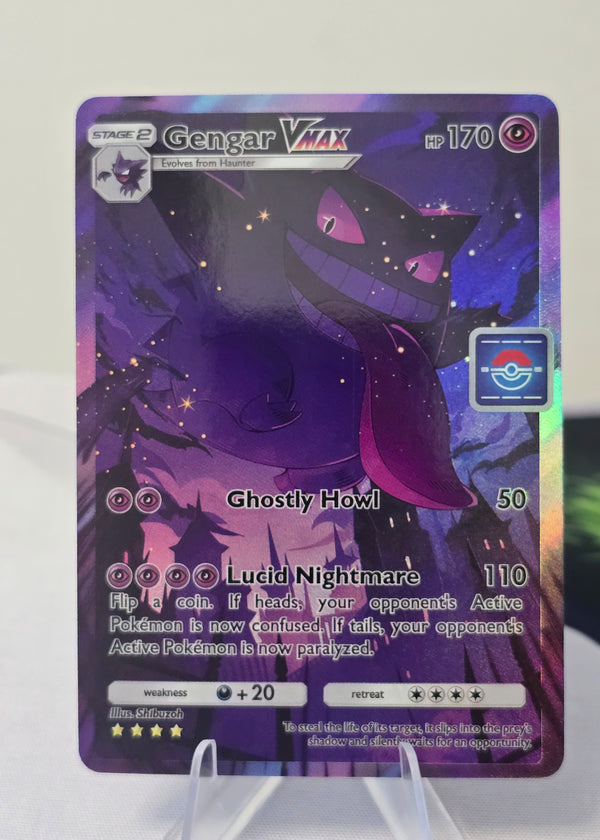 Gengar VMAX fan art card — cosmic (non-TCG) - SEIM COLLECTS