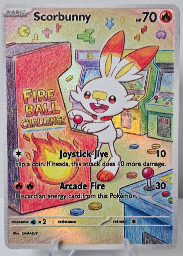 Scorbunny fan art card — arcade series (non-TCG) - SEIM COLLECTS