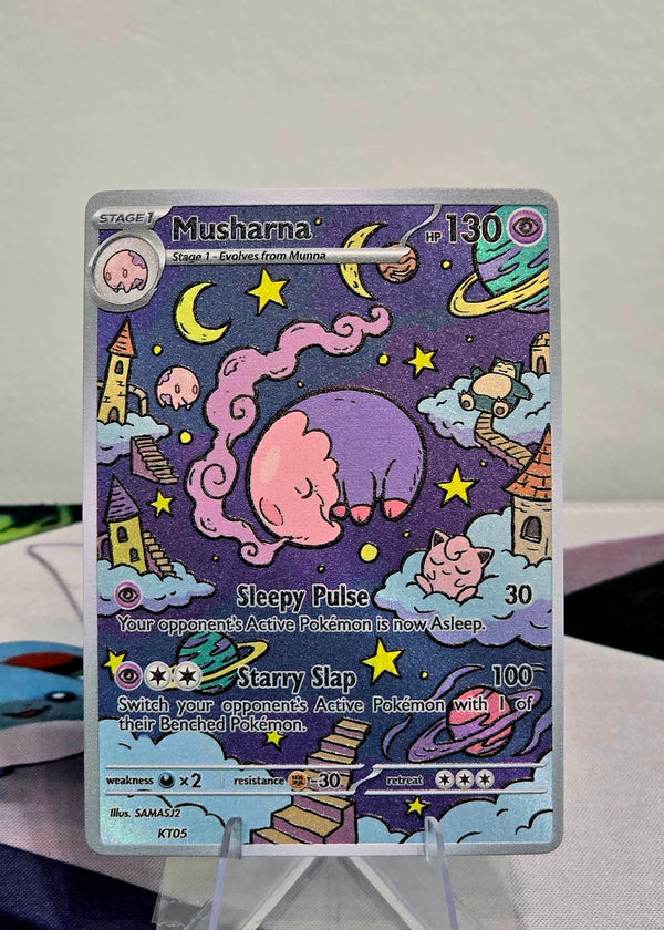 Musharna Fan Art Card — Starry Dreamscape Series (Unofficial, Non-TCG)
