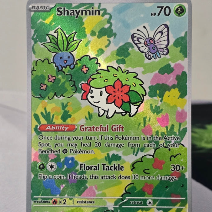Shaymin fan art card — grateful meadow (non-TCG) - SEIM COLLECTS