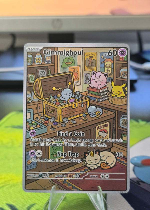 Gimmighoul Fan Art Card — Treasure Chest Nap Trap (Unofficial, Non-TCG)