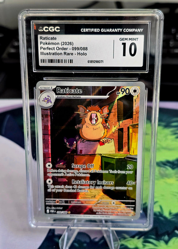 Raticate 099/088 Perfect Order Illustration Rare CGC 10 - SEIM COLLECTS