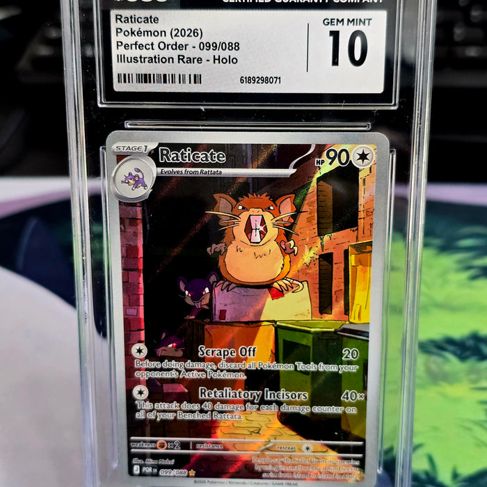 Raticate 099/088 Perfect Order Illustration Rare CGC 10 - SEIM COLLECTS