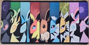 Eeveelutions Playmat — Color Block Panel Style (Unofficial, Non-TCG)