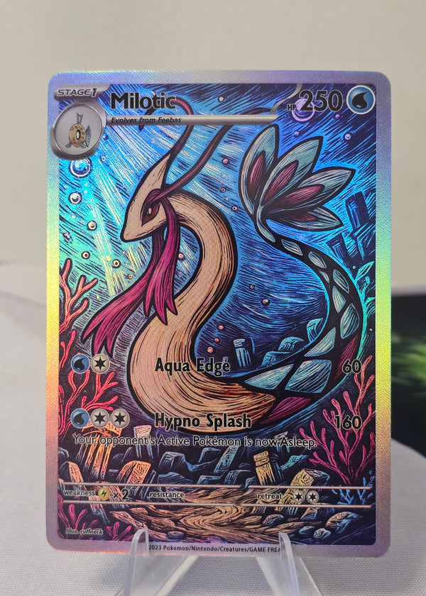 Milotic fan art card — ocean (non-TCG) - SEIM COLLECTS