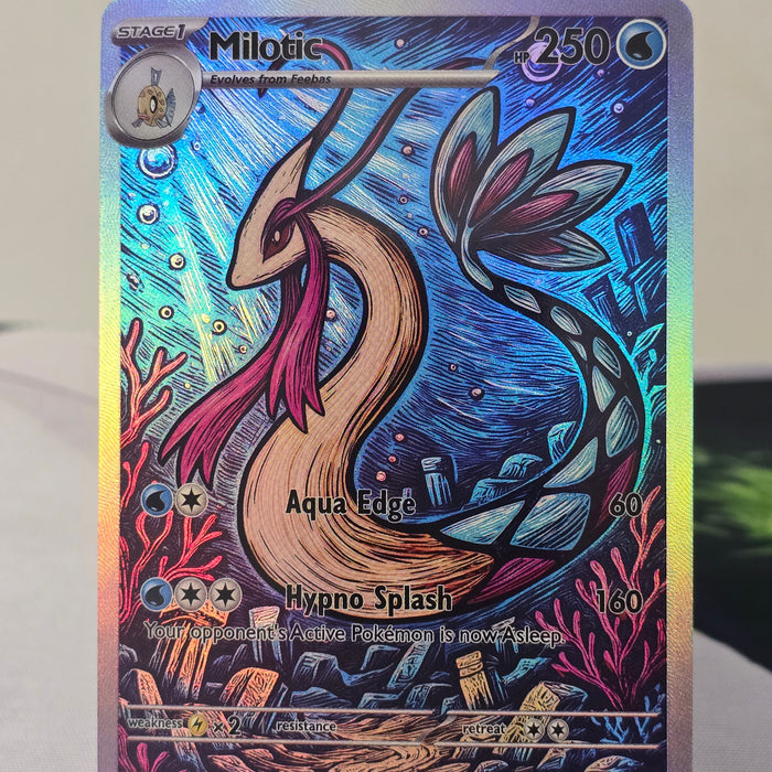 Milotic fan art card — ocean (non-TCG) - SEIM COLLECTS