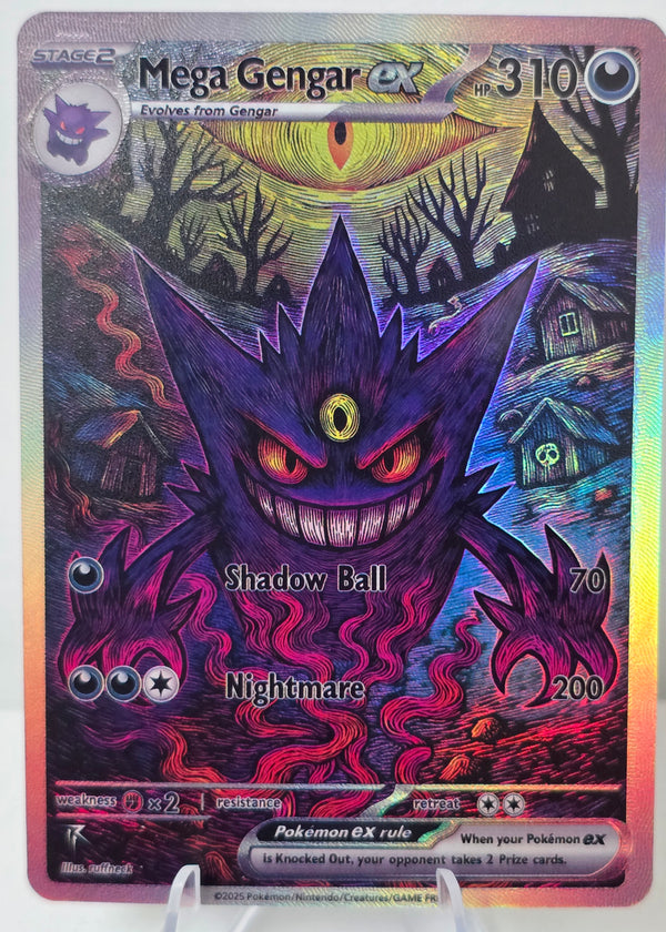 Mega Gengar ex fan art card — dark full art (non-TCG) - SEIM COLLECTS