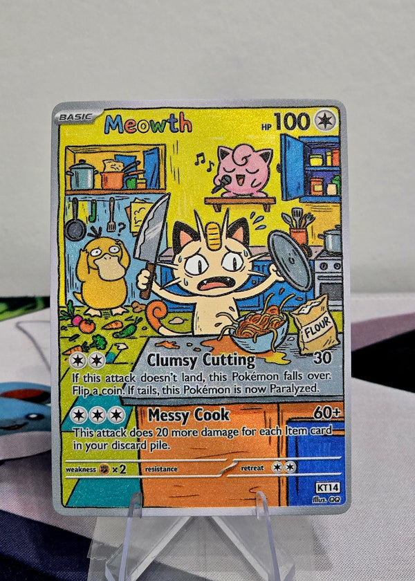 Meowth Fan Art Card (Unofficial, Non-TCG)