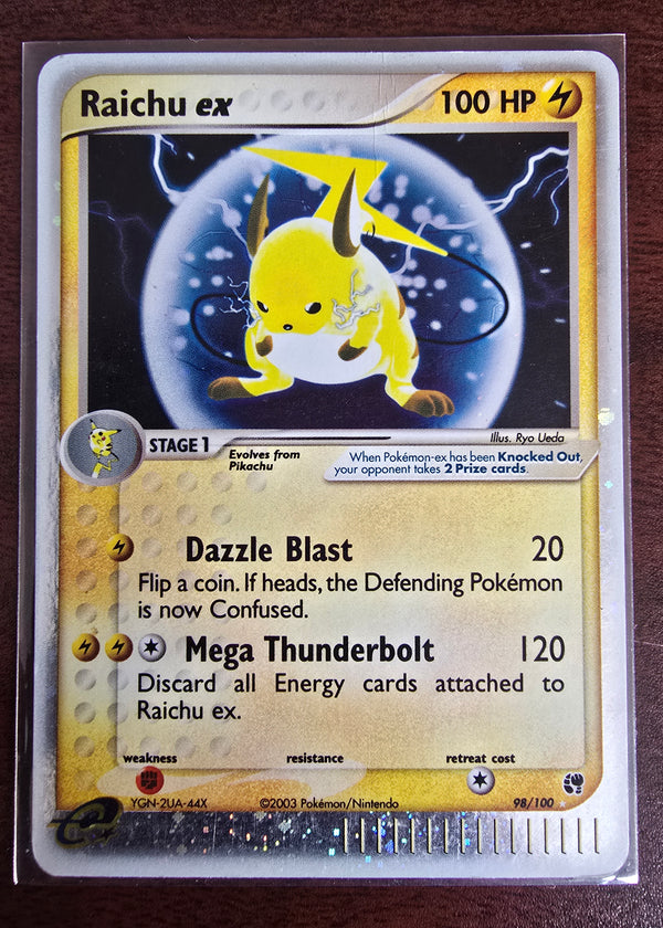 Raichu ex 98/100 EX Sandstorm 2003 holo ultra rare - SEIM COLLECTS