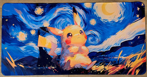 Pikachu Playmat — Anime Starry Night Style