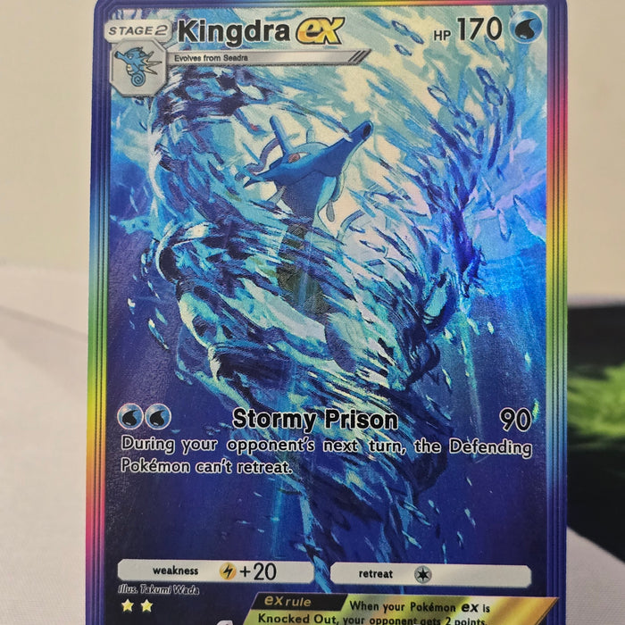 Kingdra Fan Art Card — Stormy Sea (Unofficial, Non-TCG)