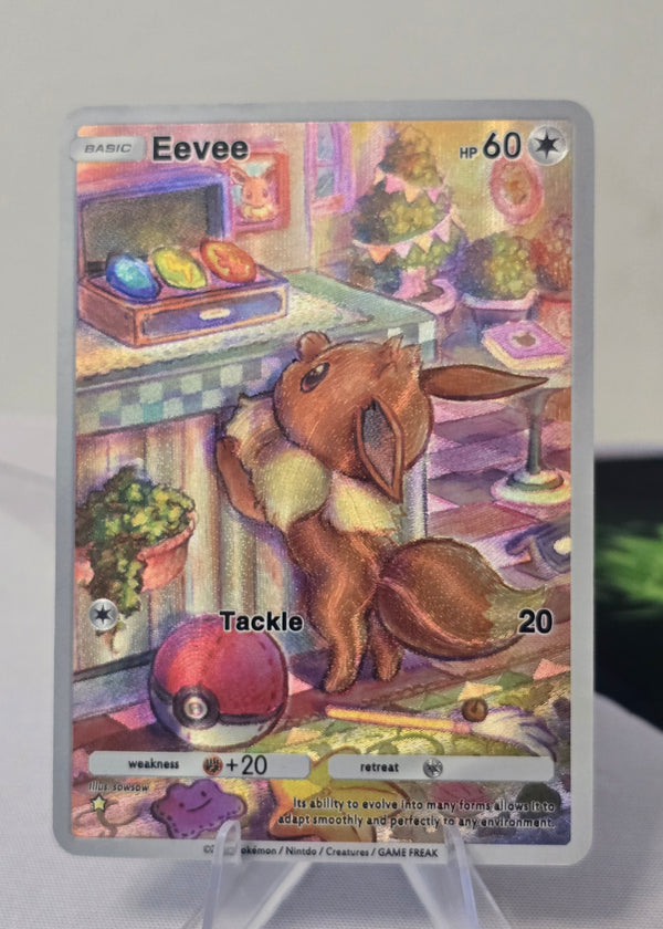 Eevee fan art card — cozy shop (non-TCG) - SEIM COLLECTS