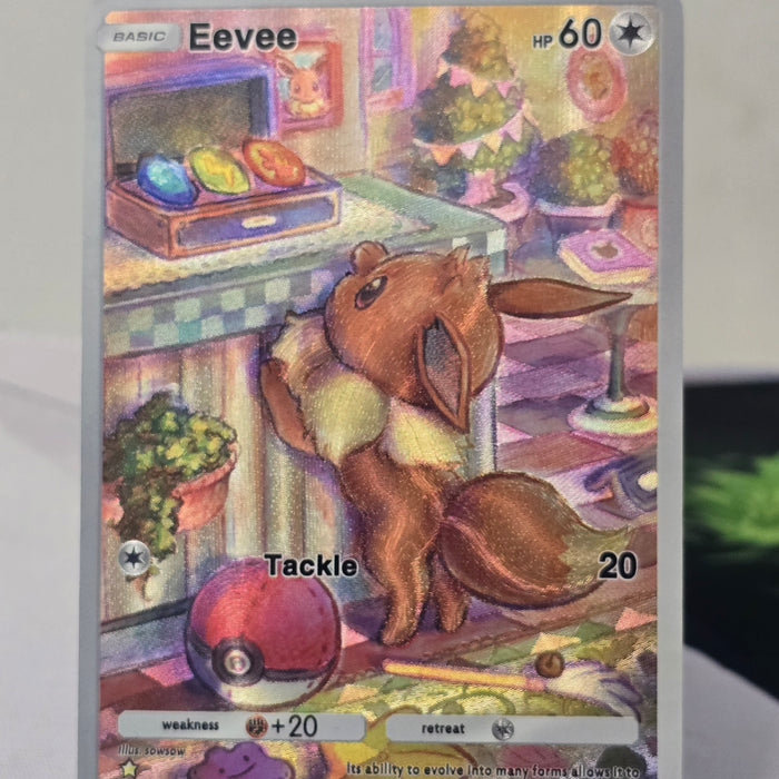 Eevee fan art card — cozy shop (non-TCG) - SEIM COLLECTS